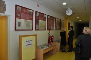 Pogled na stalno razstavo atlasov Blaža Kocena